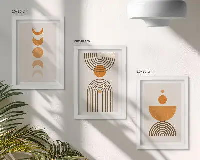 Modern keretezett képszett bohém minimalista dekoratív kialakítással