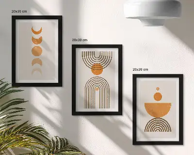 Modern keretezett képszett bohém minimalista dekoratív kialakítással