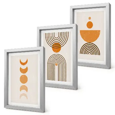 Modern keretezett képszett bohém minimalista dekoratív kialakítással