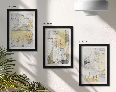 Modern keretezett képszett absztrakt minimalista divatos mintákkal
