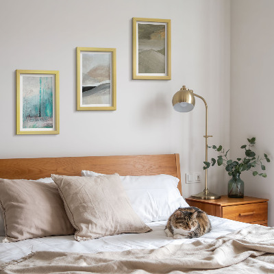 Modern keretezett kép szett Festett absztrakt minimalista dekorációk