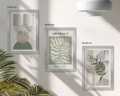 Botanikai kivonatok képszett modern keretezett rusztikus bohém stílusban