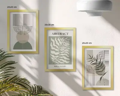 Botanikai kivonatok képszett modern keretezett rusztikus bohém stílusban
