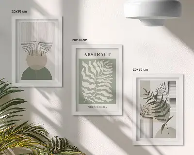 Botanikai kivonatok képszett modern keretezett rusztikus bohém stílusban