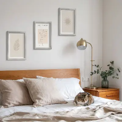 Modern keretezett képszett minimalista és természetes formák gyűjteménye