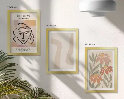Modern keretezett képszett nő modern stílusban, absztrakt mintákkal ábrázolva