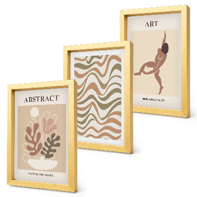 Modern keretezett kép szett Matisse bohém absztrakt formák és minták