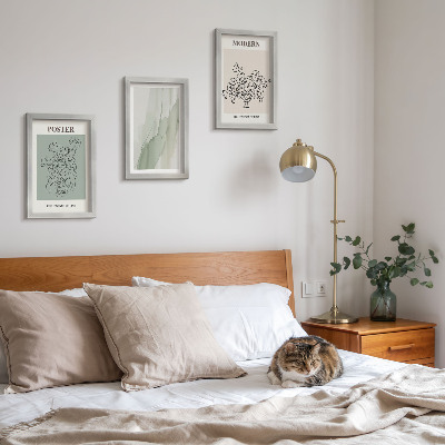 Modern keretezett kép szett Virágok vázában modern és minimalista stílusban