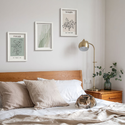 Modern keretezett kép szett Virágok vázában modern és minimalista stílusban