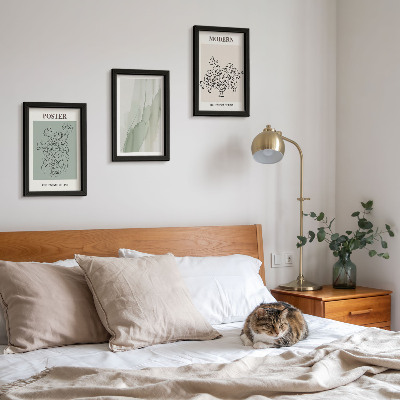 Modern keretezett kép szett Virágok vázában modern és minimalista stílusban