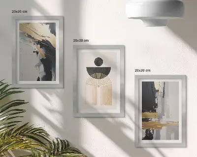 Geometria absztrakt elegáns kompozíció modern keretezett képszett