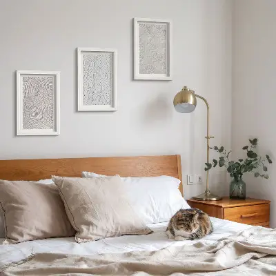 Modern keretezett képszett minták a homokban lineáris geometriai struktúrákkal