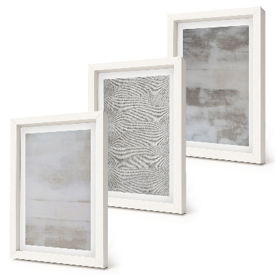 Keretezett triptichon Modern textúraszerkezetek minimalista stílusban