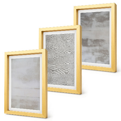 Keretezett triptichon Modern textúraszerkezetek minimalista stílusban