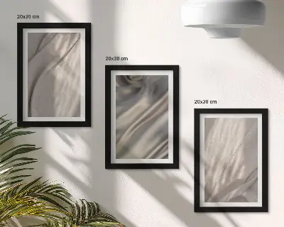 Modern keretezett képszett természetes szövetszerkezetek közeli ábrázolása bohém stílusban
