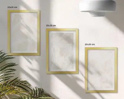 Modern keretezett kép szett elegáns márvány textúrájú kő mintás háttérrel