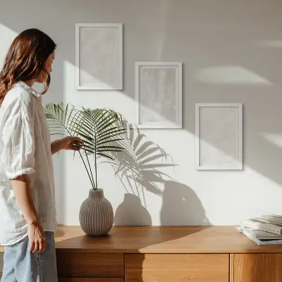 Modern keretezett kép szett elegáns márvány textúrájú kő mintás háttérrel