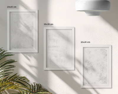 Keretezett triptichon Fehér foltok minimalista vászon háttereken