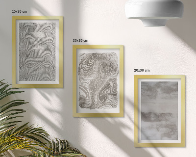 Keretezett triptichon Ipari szerkezetek absztrakt design