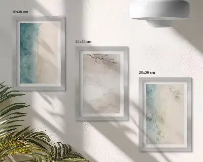 Modern keretezett képszett finom akvarell festői textúrával
