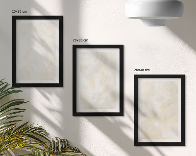 Keretezett triptichon Fényes textúra ecsetvonások design