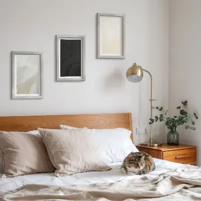 Modern keretezett képszett minimalista szerkezetek különböző árnyalatokban