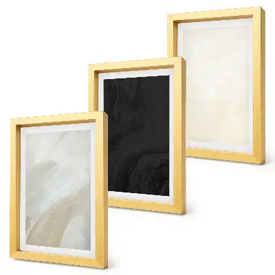 Modern keretezett képszett minimalista szerkezetek különböző árnyalatokban