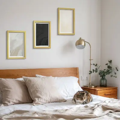 Modern keretezett képszett minimalista szerkezetek különböző árnyalatokban