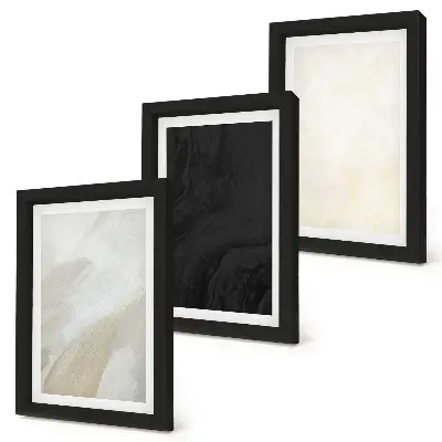 Modern keretezett képszett minimalista szerkezetek különböző árnyalatokban