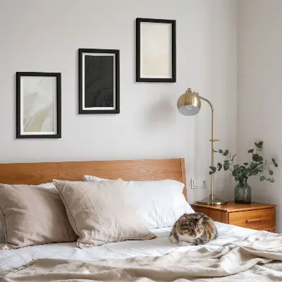 Modern keretezett képszett minimalista szerkezetek különböző árnyalatokban