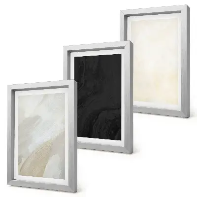 Modern keretezett képszett minimalista szerkezetek különböző árnyalatokban