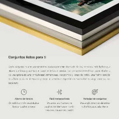 Modern keretezett képszett festék textúra mintás minimalista motívumokkal