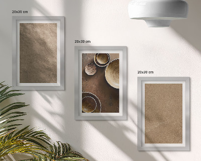 Modern keretezett kép szett Kőszerkezetek modern minimalista stílusban