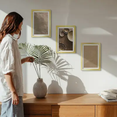 Modern keretezett képszett kőszerkezetek minimalista stílusban