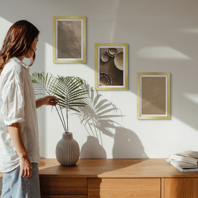 Modern keretezett kép szett Kőszerkezetek modern minimalista stílusban
