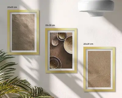 Modern keretezett képszett kőszerkezetek minimalista stílusban