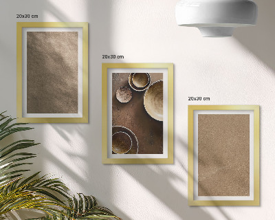 Modern keretezett kép szett Kőszerkezetek modern minimalista stílusban
