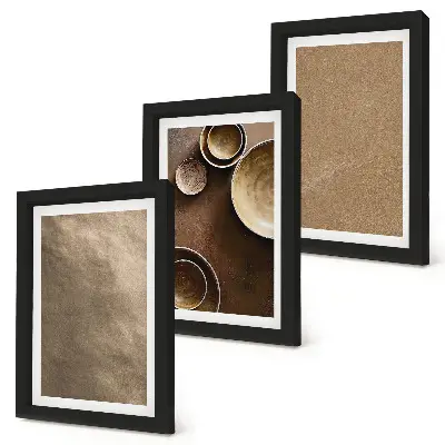 Modern keretezett képszett kőszerkezetek minimalista stílusban