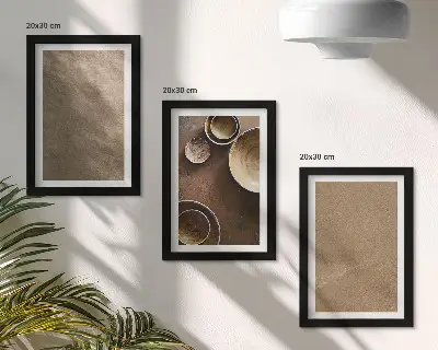 Modern keretezett képszett kőszerkezetek minimalista stílusban