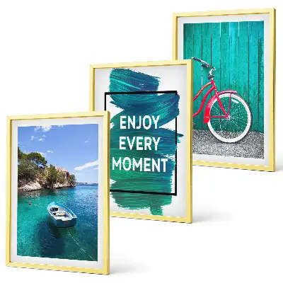 Keretezett képszett hálószobába tengeri hajós és kerékpáros inspirációval
