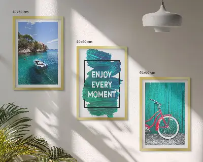 Keretezett képszett hálószobába tengeri hajós és kerékpáros inspirációval