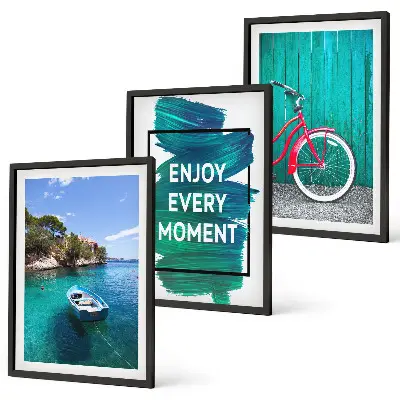 Keretezett képszett hálószobába tengeri hajós és kerékpáros inspirációval