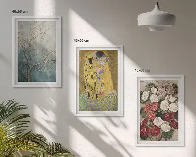A fa virágai Klimt festmény keretezett képszett hálószobába