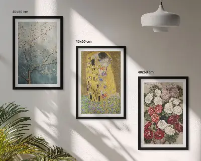 A fa virágai Klimt festmény keretezett képszett hálószobába
