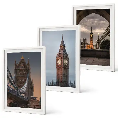 London Bridge és Big Ben fali dekorációs képkészlet többrészes falikép