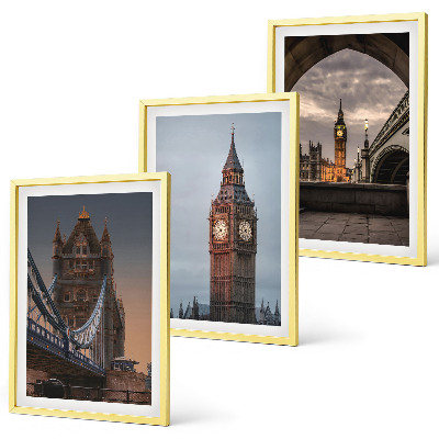 Fali dekoráció kép készlet London Bridge Big Ben óra