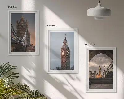 London Bridge és Big Ben fali dekorációs képkészlet többrészes falikép