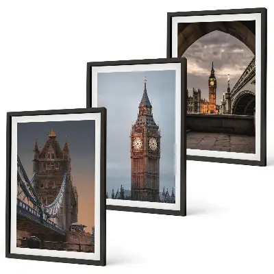 London Bridge és Big Ben fali dekorációs képkészlet többrészes falikép
