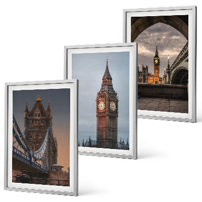 Fali dekoráció kép készlet London Bridge Big Ben óra