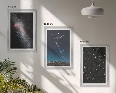 Kozmikus Halak galaxis fali dekorációs képkészlet tájképek a világűrről